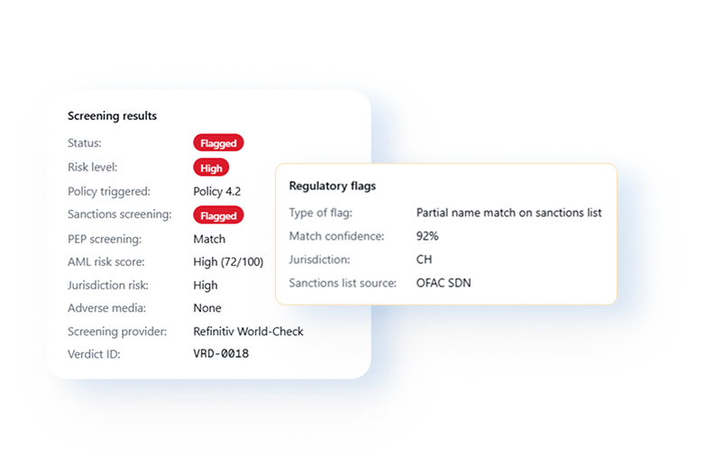 Vuzza compliance screening